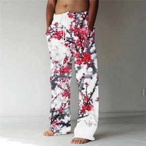 Pantalon Homme <br> Imprimé Fleuri