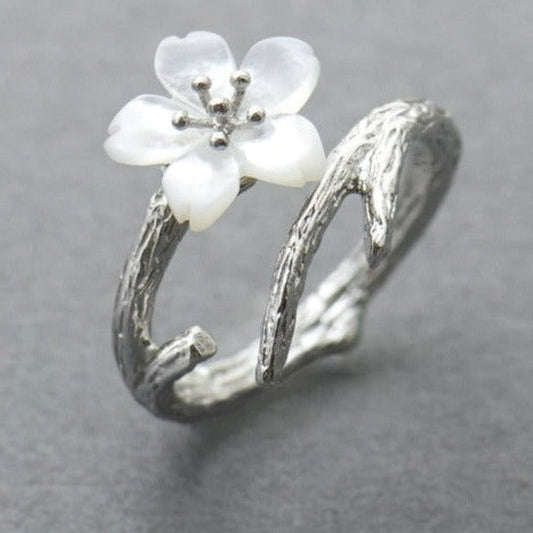 Bague Fleur <br> Cerisier (Argent)