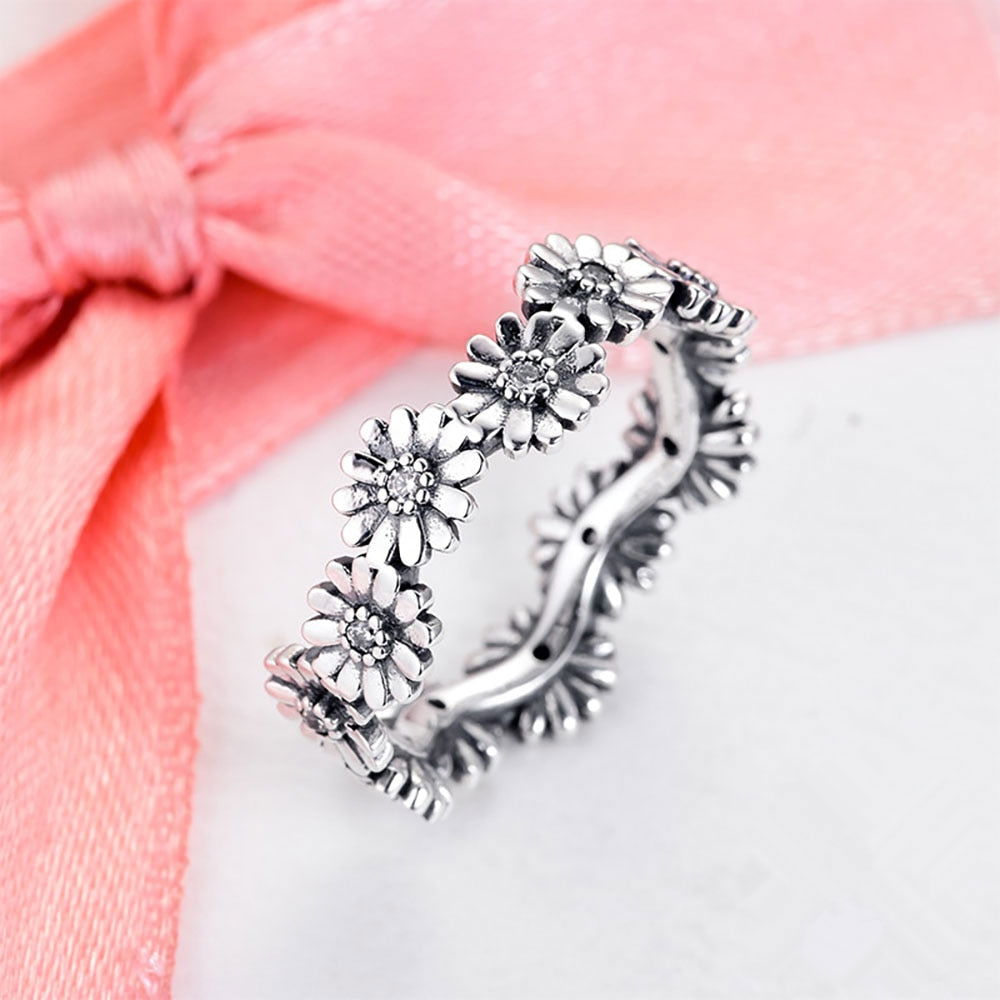 Bague Fleur <br> Classe (Argent)