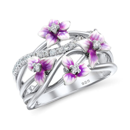 Bague Fleur <br> Multiple (Argent)