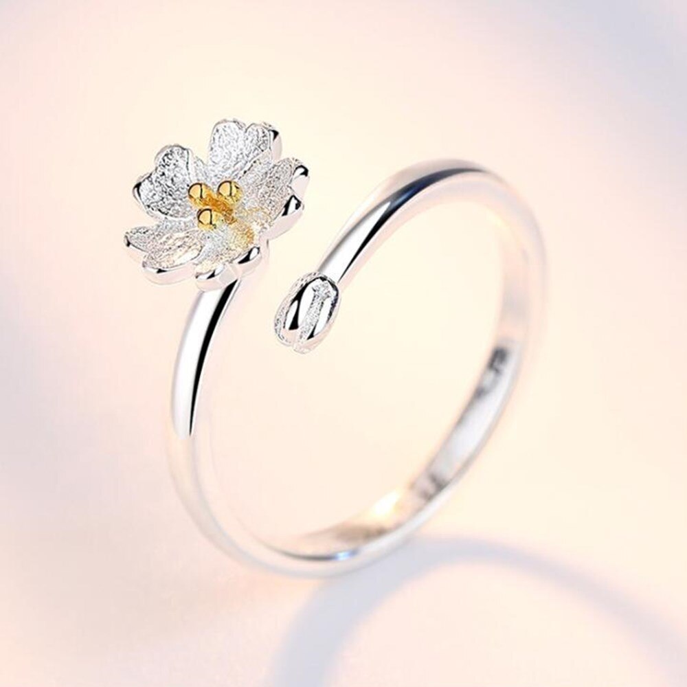 Bague Fleur <br> Retro (Argent)