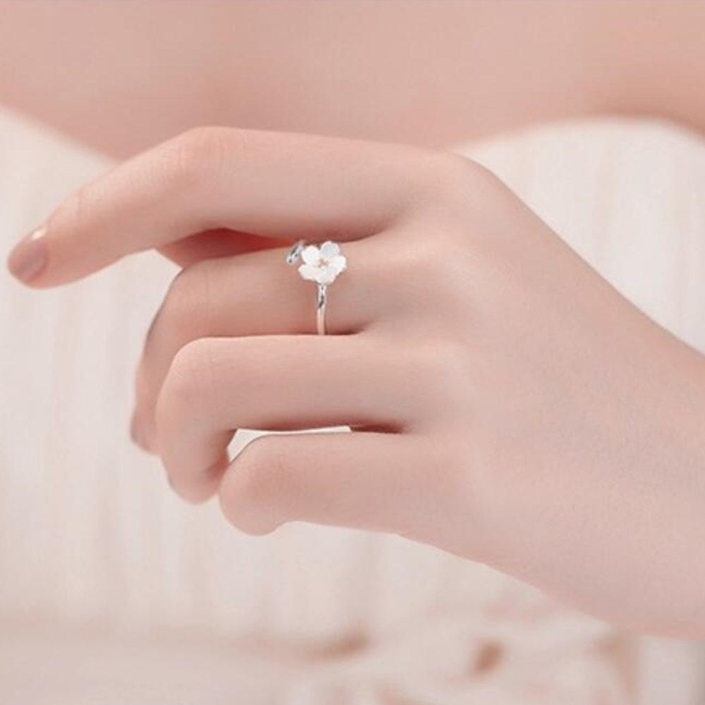 Bague Fleur <br> Retro (Argent)