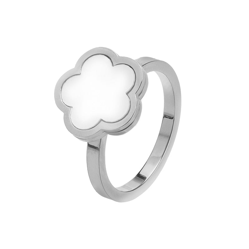 Bague Fleur <br> Retro Cartoon (Acier)