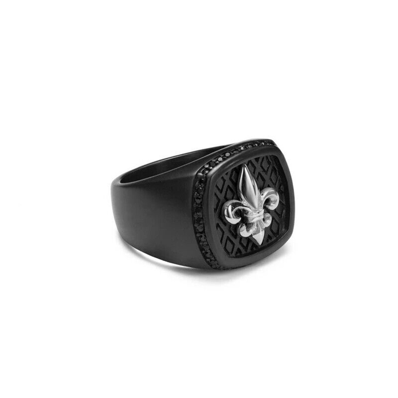 Bague Fleur <br> Royal Argent (Acier)