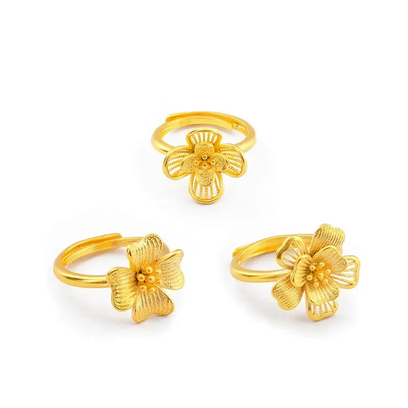 Bague Or Fleur