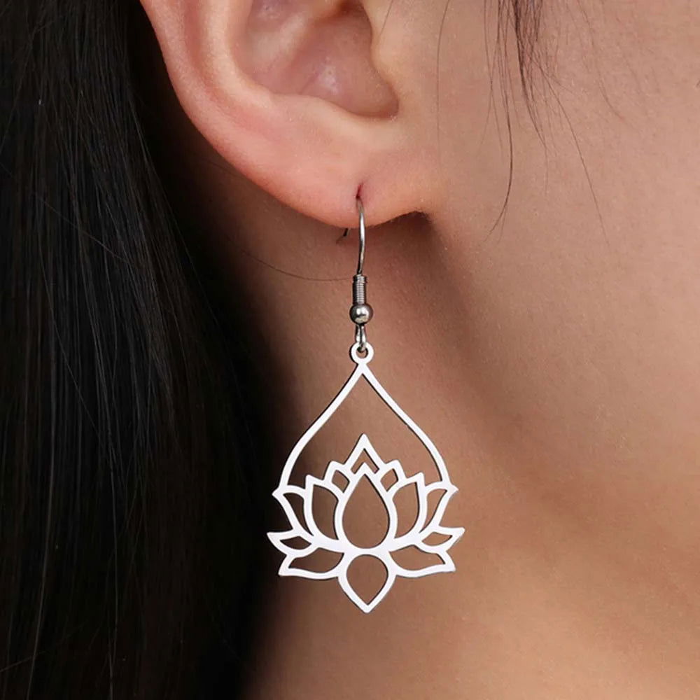 Boucle D'Oreille Fleur De Lotus