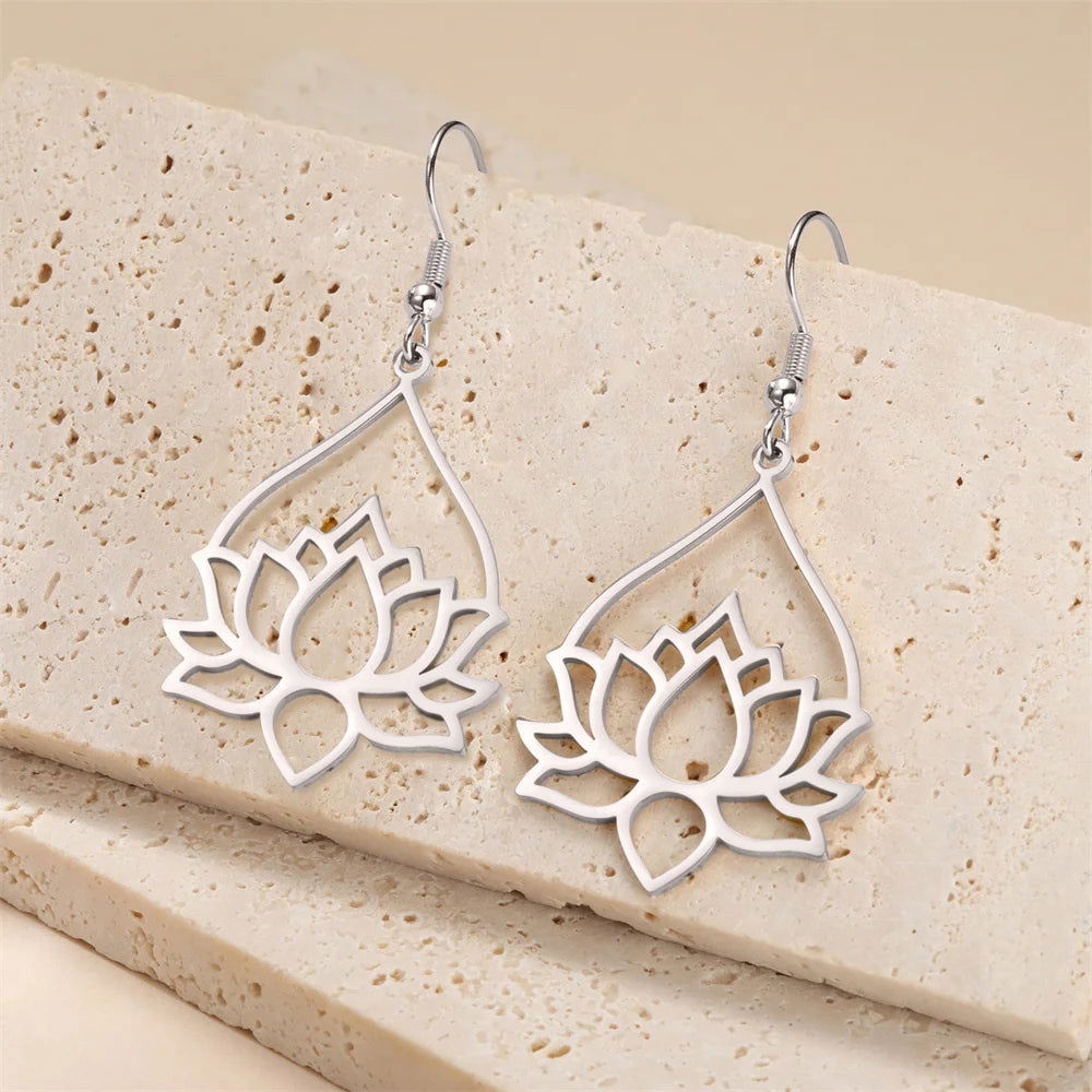 Boucle D'Oreille Fleur De Lotus