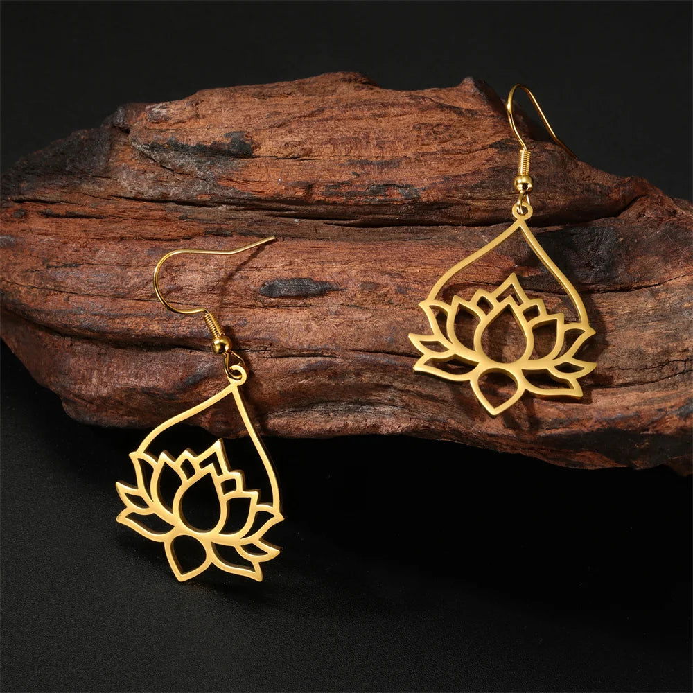 Boucle D'Oreille Fleur De Lotus