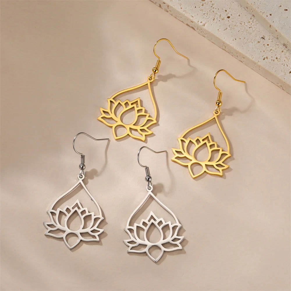 Boucle D'Oreille Fleur De Lotus