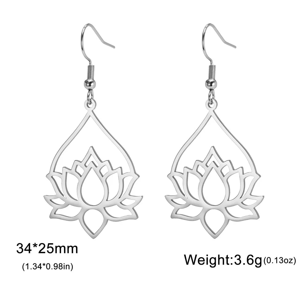 Boucle D'Oreille Fleur De Lotus