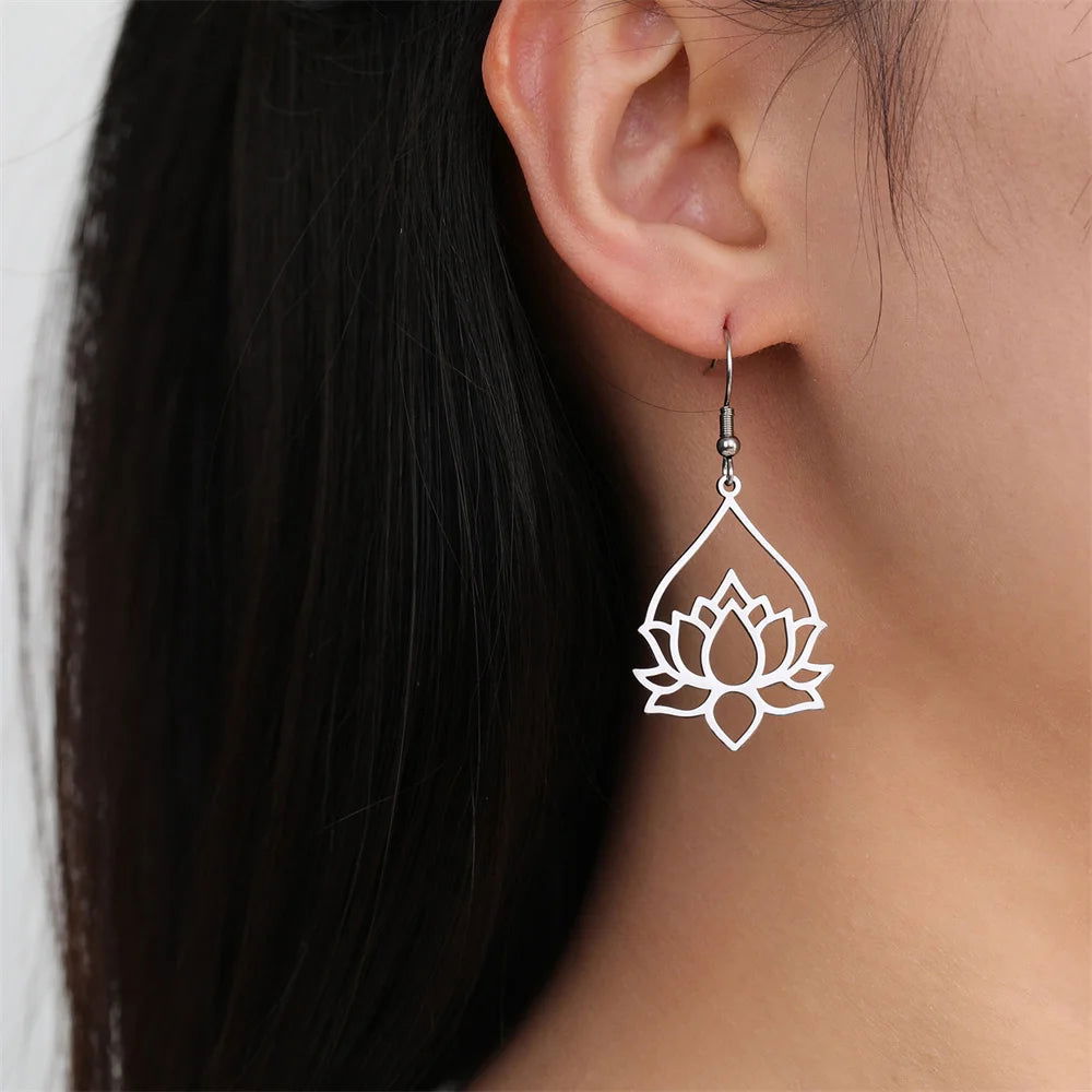 Boucle D'Oreille Fleur De Lotus