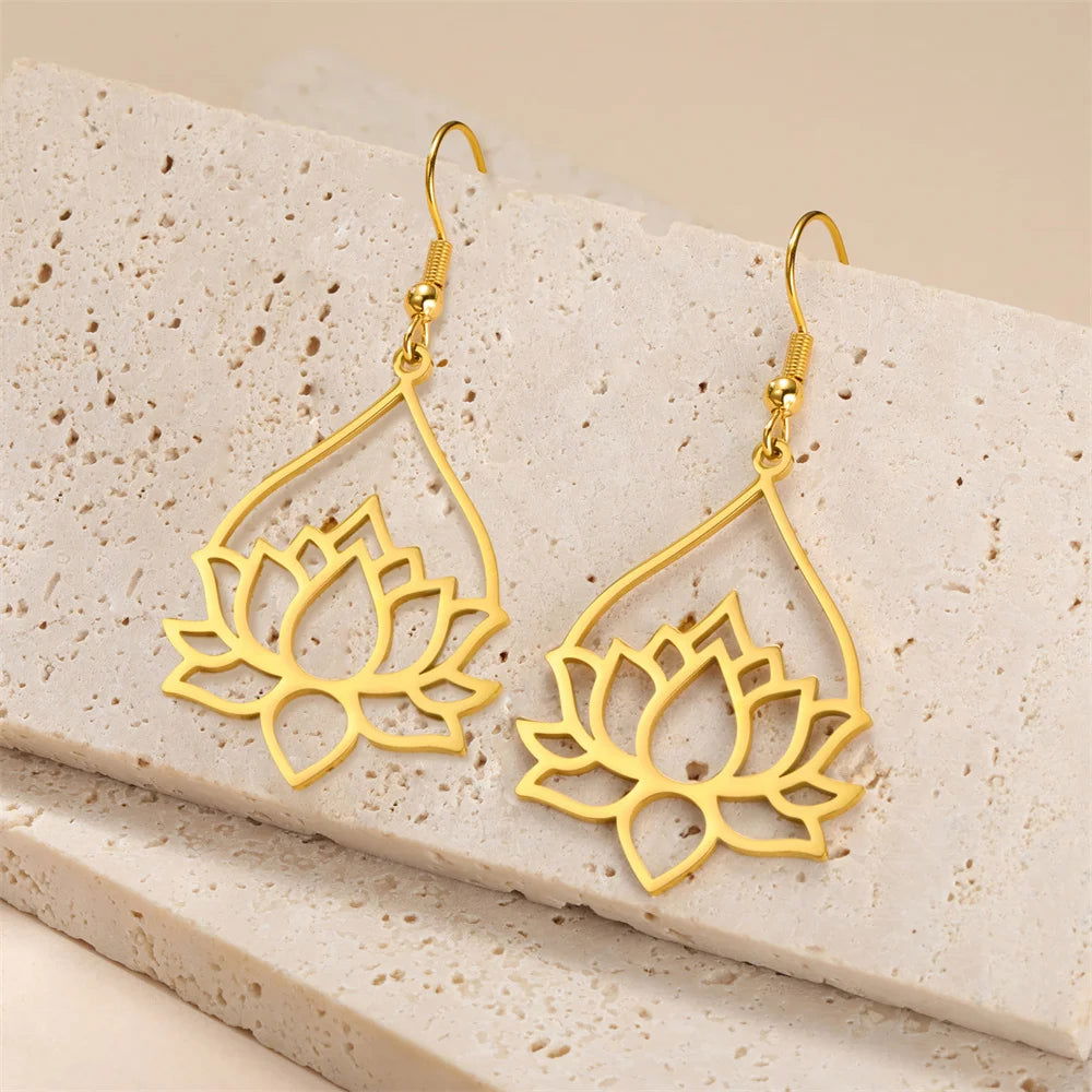 Boucle D'Oreille Fleur De Lotus