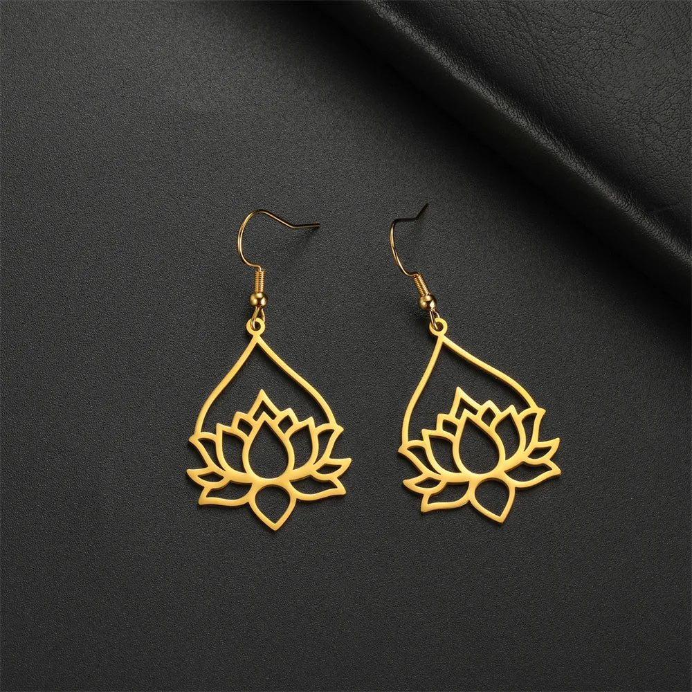 Boucle D'Oreille Fleur De Lotus