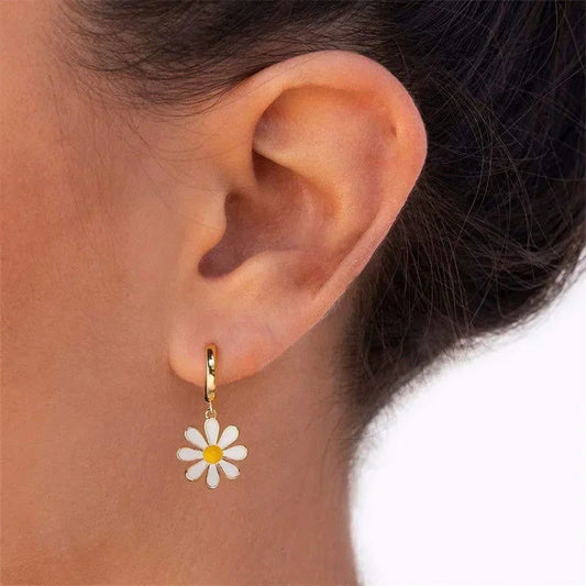 Boucle D'Oreille Fleur Marguerite