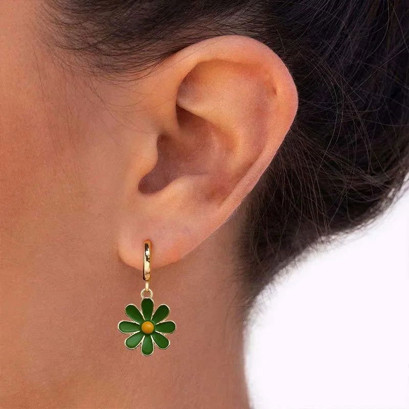 Boucle D'Oreille Fleur Marguerite