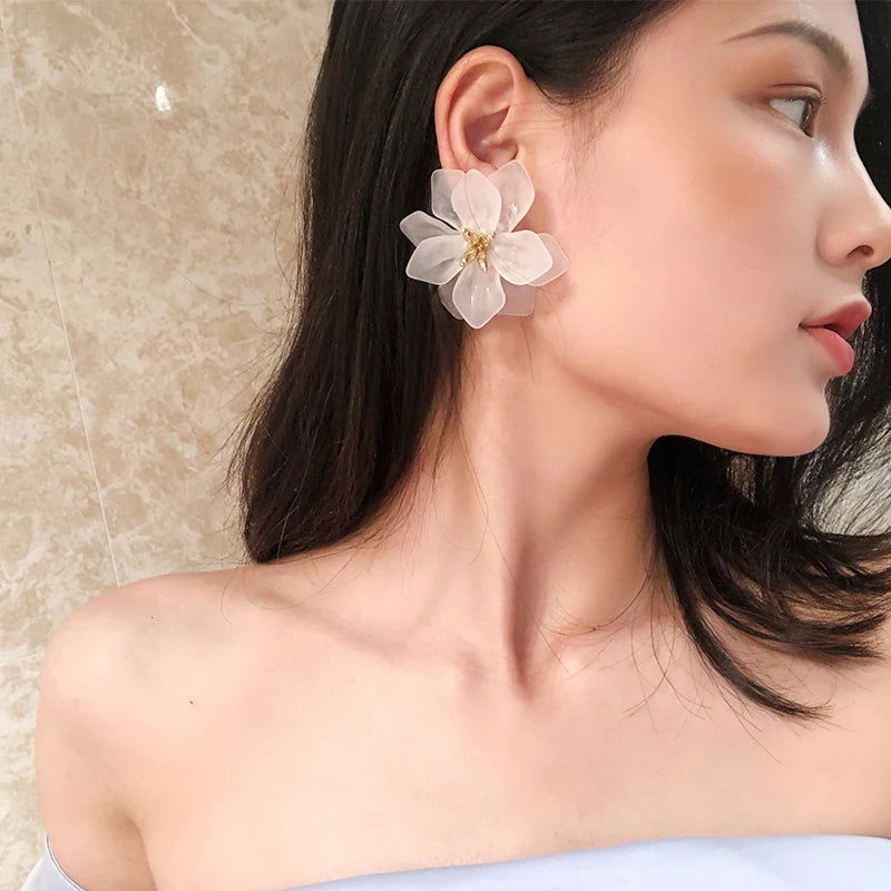 Boucle D'Oreille Pétale De Fleur