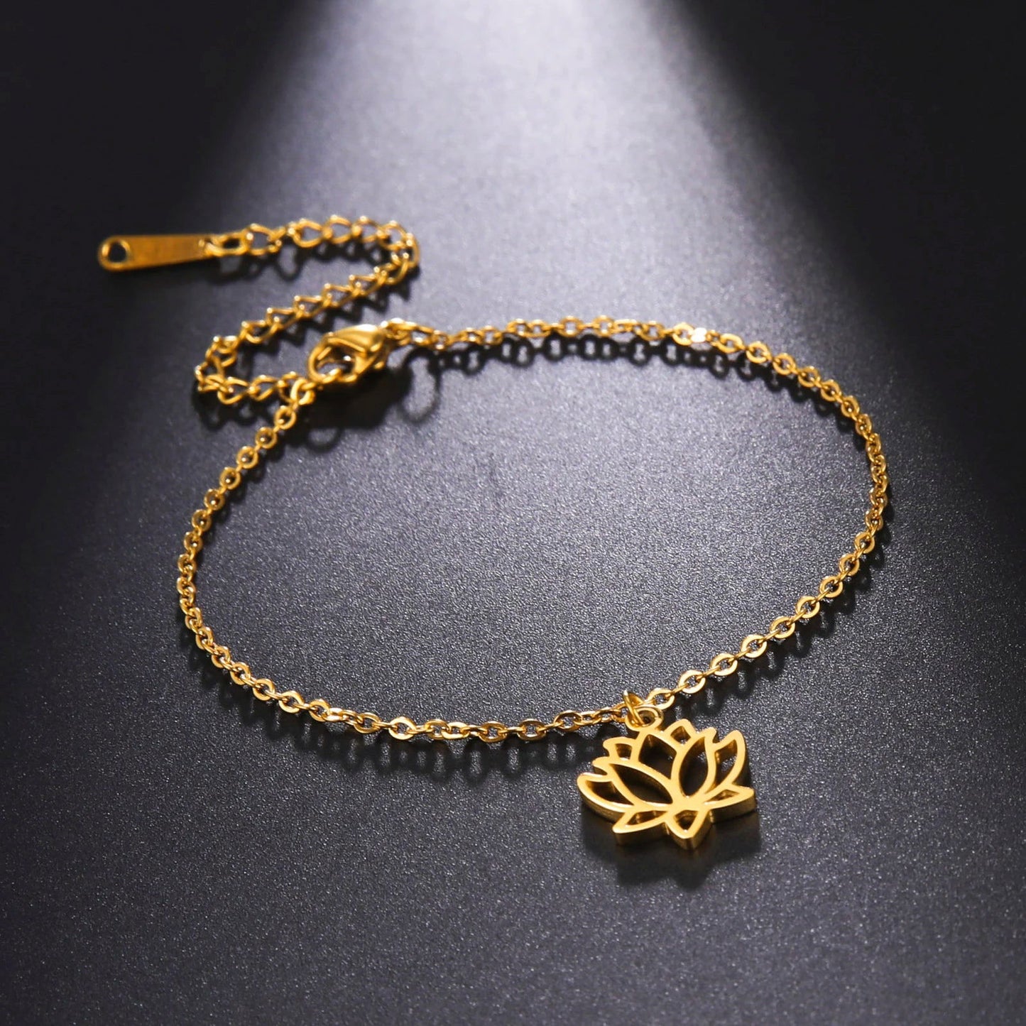 Bracelet Cheville Fleur Lotus