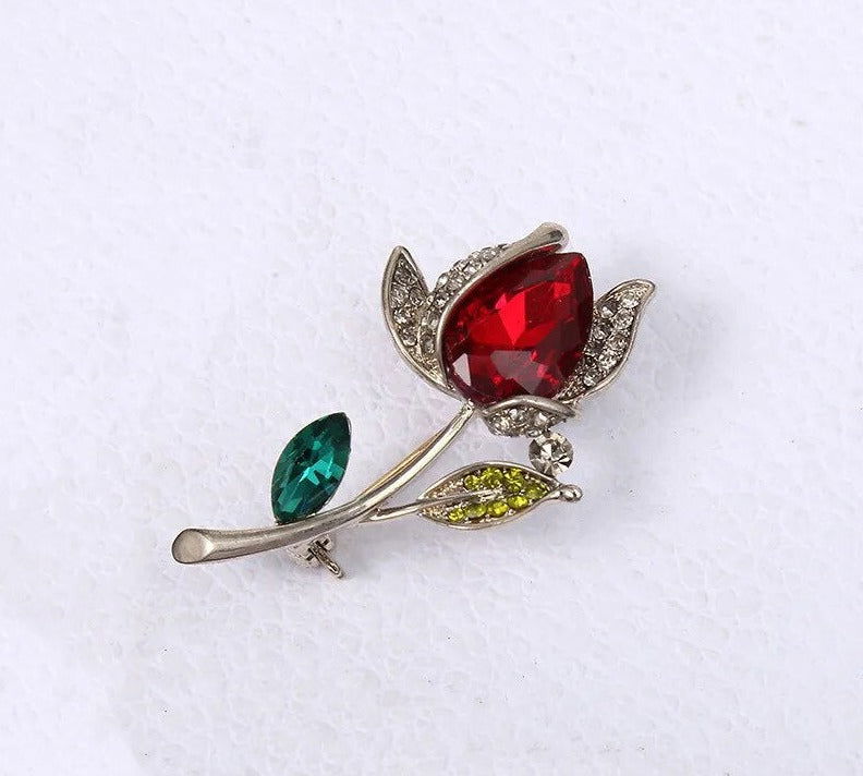 Broche Fleur <br> Brillante Naturelle