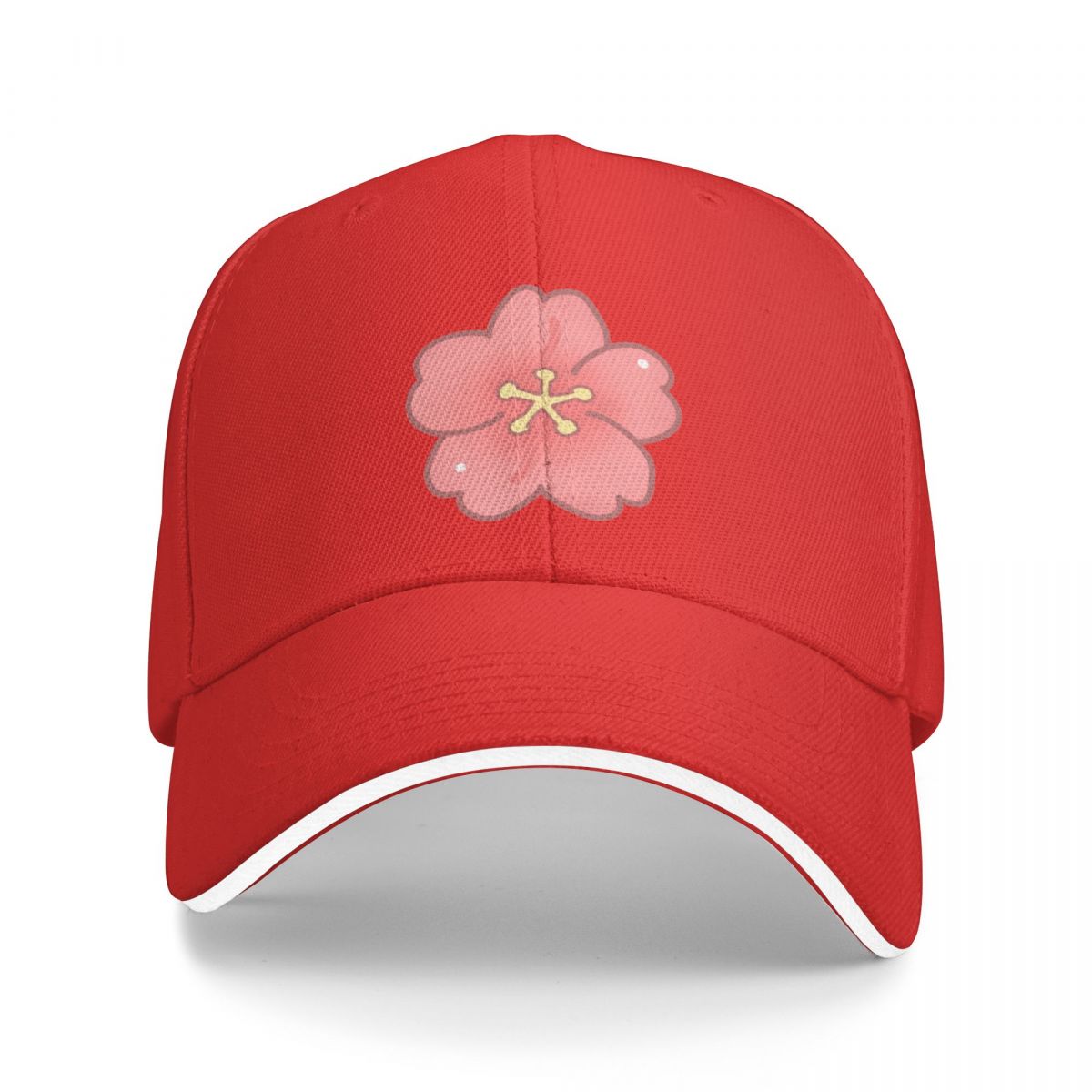 Casquette Fleur <br> D'Oranger Rouge