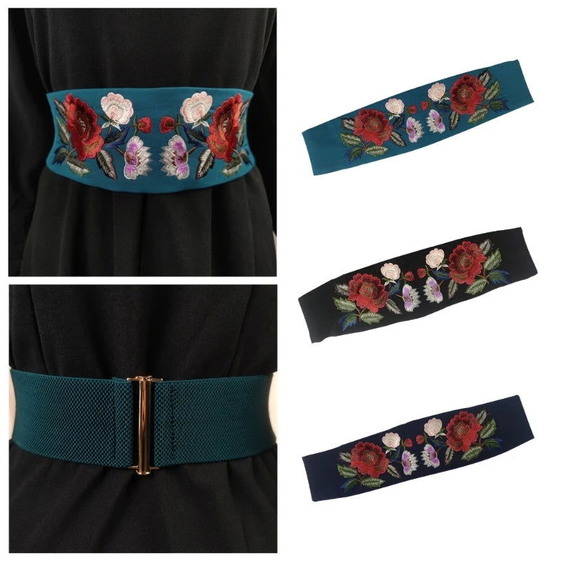 Ceinture Fleur <br> Bleu