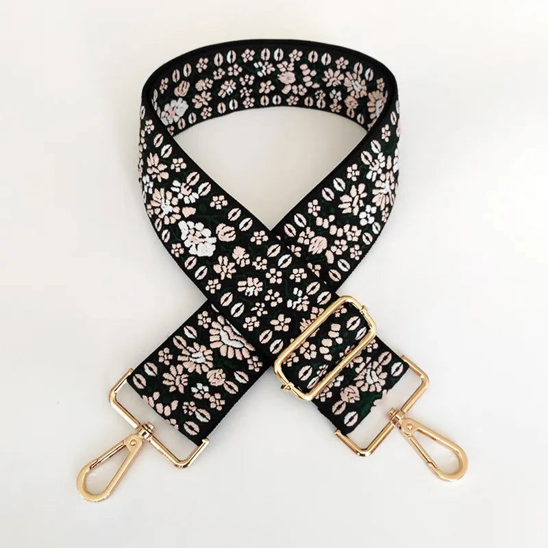 Ceinture Fleur <br> Femme Noir