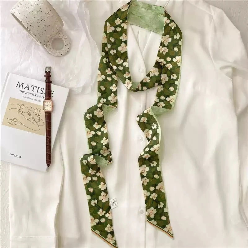 Ceinture Fleur <br> Robe Vert