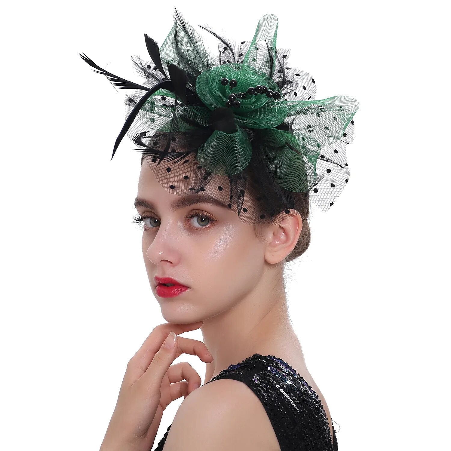 Chapeau Fleurie <br> Fascinateur Elégant