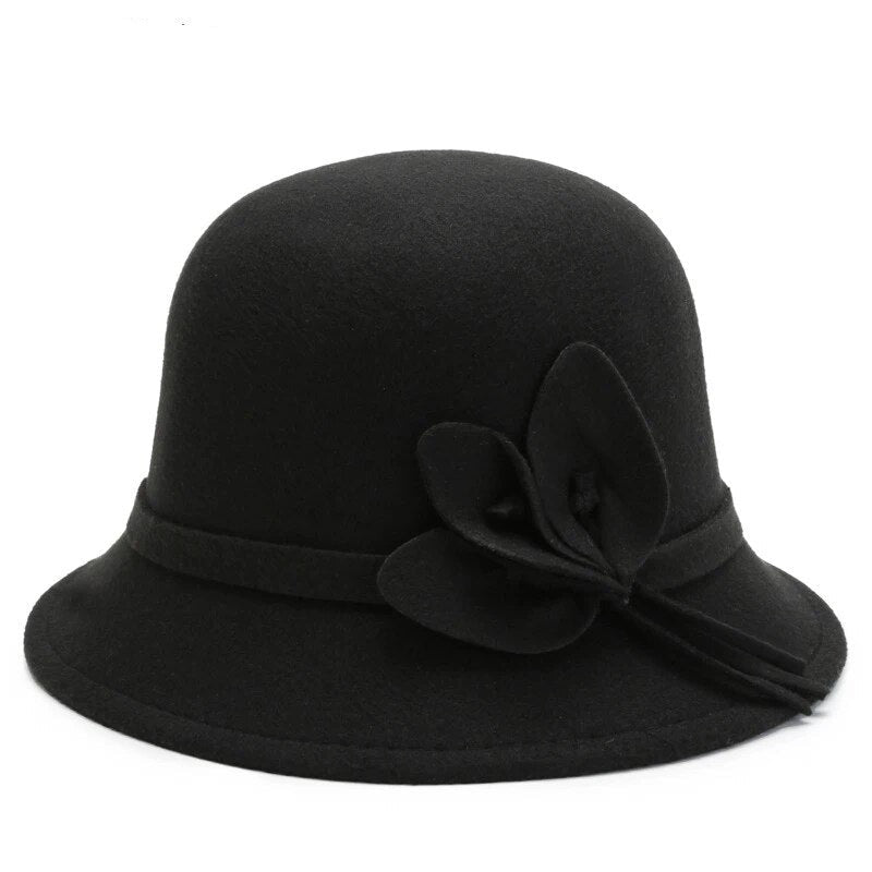 Chapeau Fleurie <br> Noir