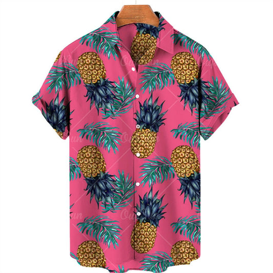 Chemise A Fleur Homme <br> Ananas