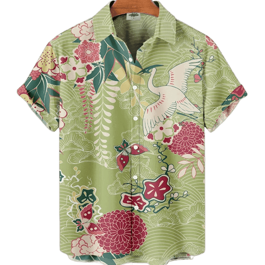 Chemise A Fleur Homme <br> Cigogne