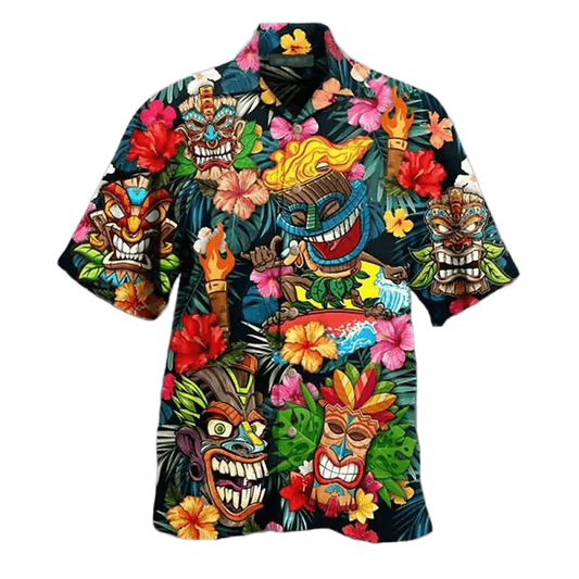 Chemise A Fleur Homme <br> Hawaïenne Jungle