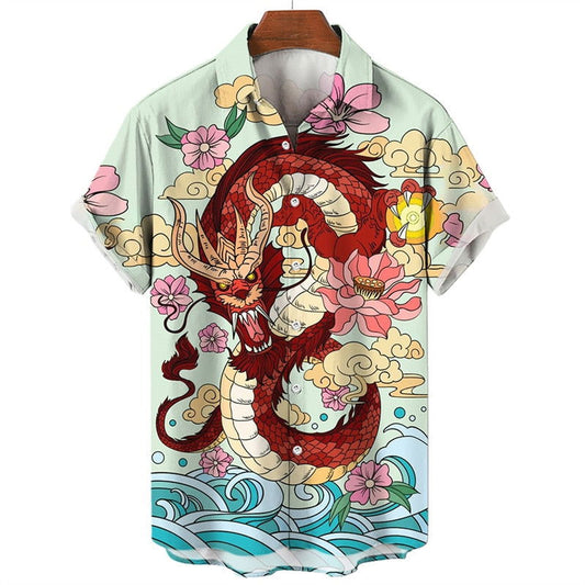 Chemise A Fleur homme <br> Dragon