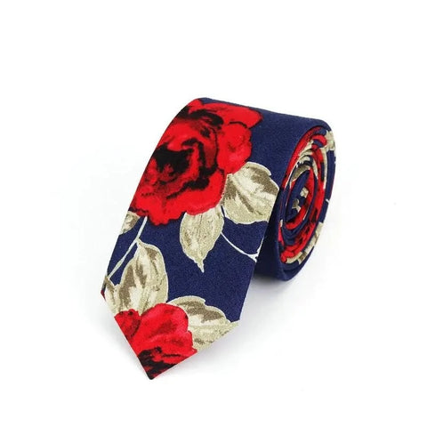 Cravate Fleurie  Design Retro