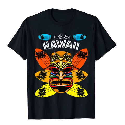 T-Shirt Fleuri  Palmier Aloha