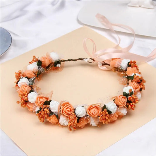 Couronne De Fleurs <br> Orange