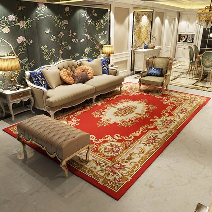 Tapis Fleur <br> Luxe Rouge Royal