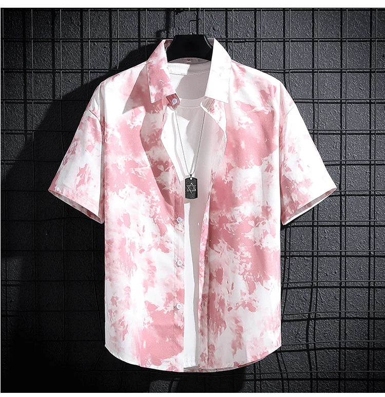 Chemise Fleurs Homme Année 60