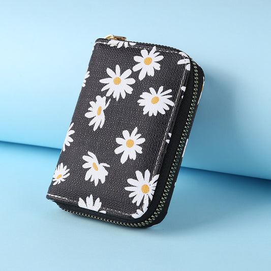 Portefeuille Fleuri <br> Marguerite Simple