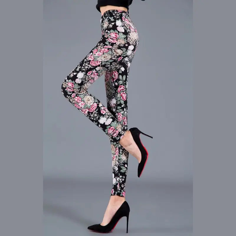 Legging Fleuri <br> Lotus Femme