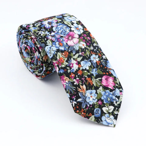 Cravate Fleurie  Multicolore