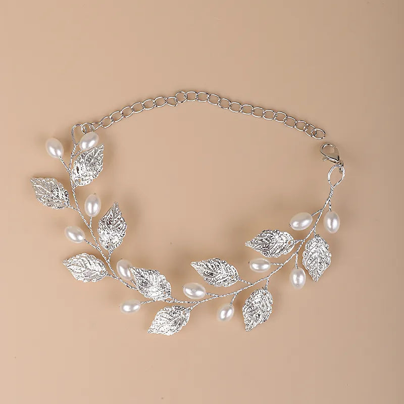 Bracelet Fleur <br> Perle Argent