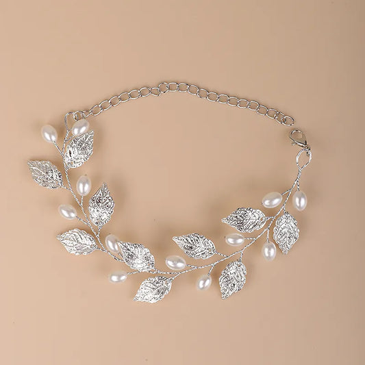 Bracelet Fleur <br> Perle Argent