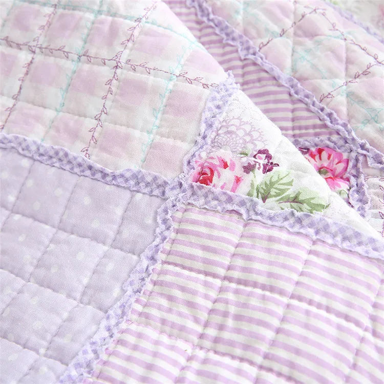 Plaid Matelassé Fleuri