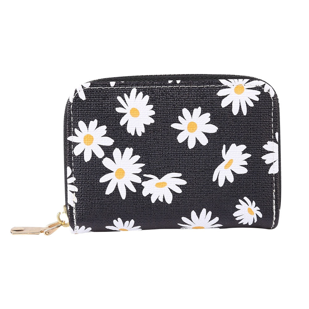 Portefeuille Fleuri <br> Marguerite Simple