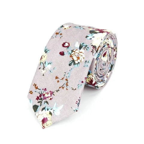Cravate Fleurie  Coloré