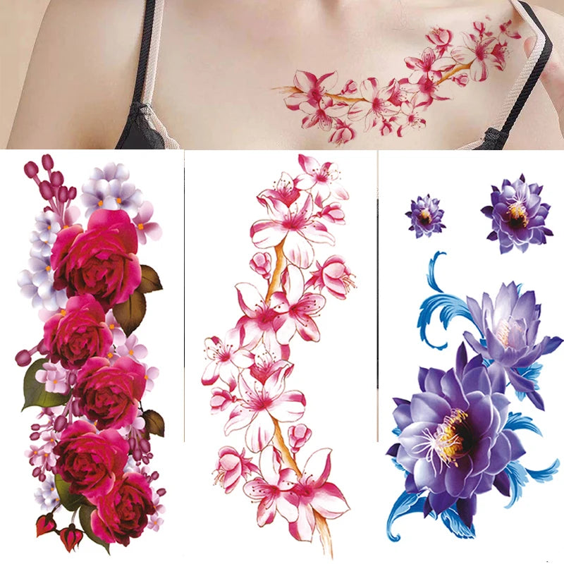 Tatuaje de rosa para mujer