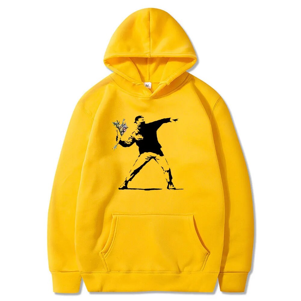 Pull Fleuri <br> Lancé Jaune