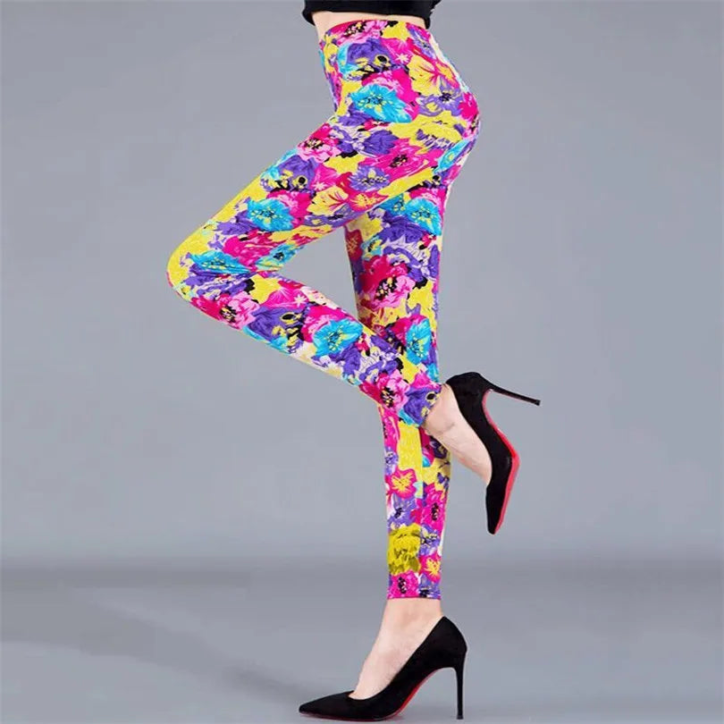 Legging Fleuri <br> Sport Multicolore