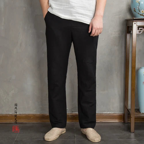 Pantalon Lin Homme Slim