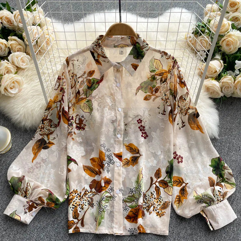 Chemise A Fleur Femme